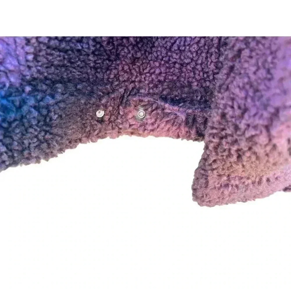 Levi’s Cozy Vintage Relaxed Fit Sherpa Trucker Shirt Jacket Men Size XL Burgundy - Picture 6 of 9